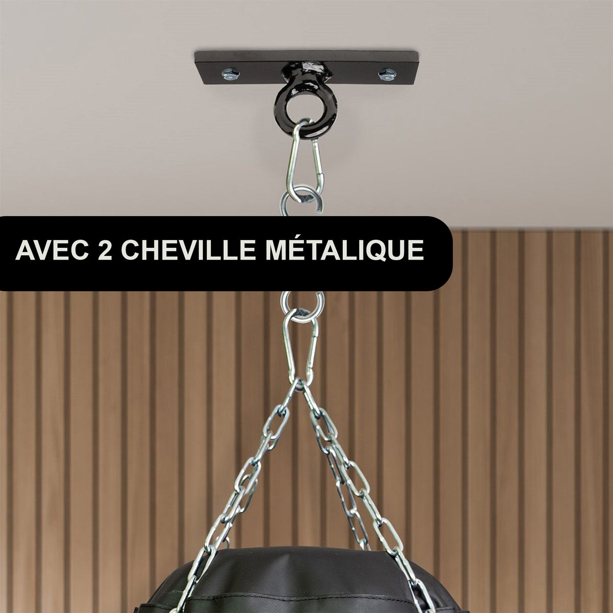 Support de plafond en métal pour sacs de frappe